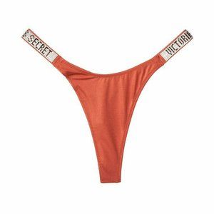 VICTORIA'S SECRET Shine Strap Thong Swim Bottom
